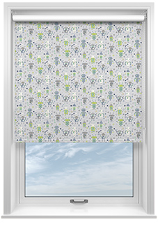 Robots, Gearbox Greens - Roller Blind